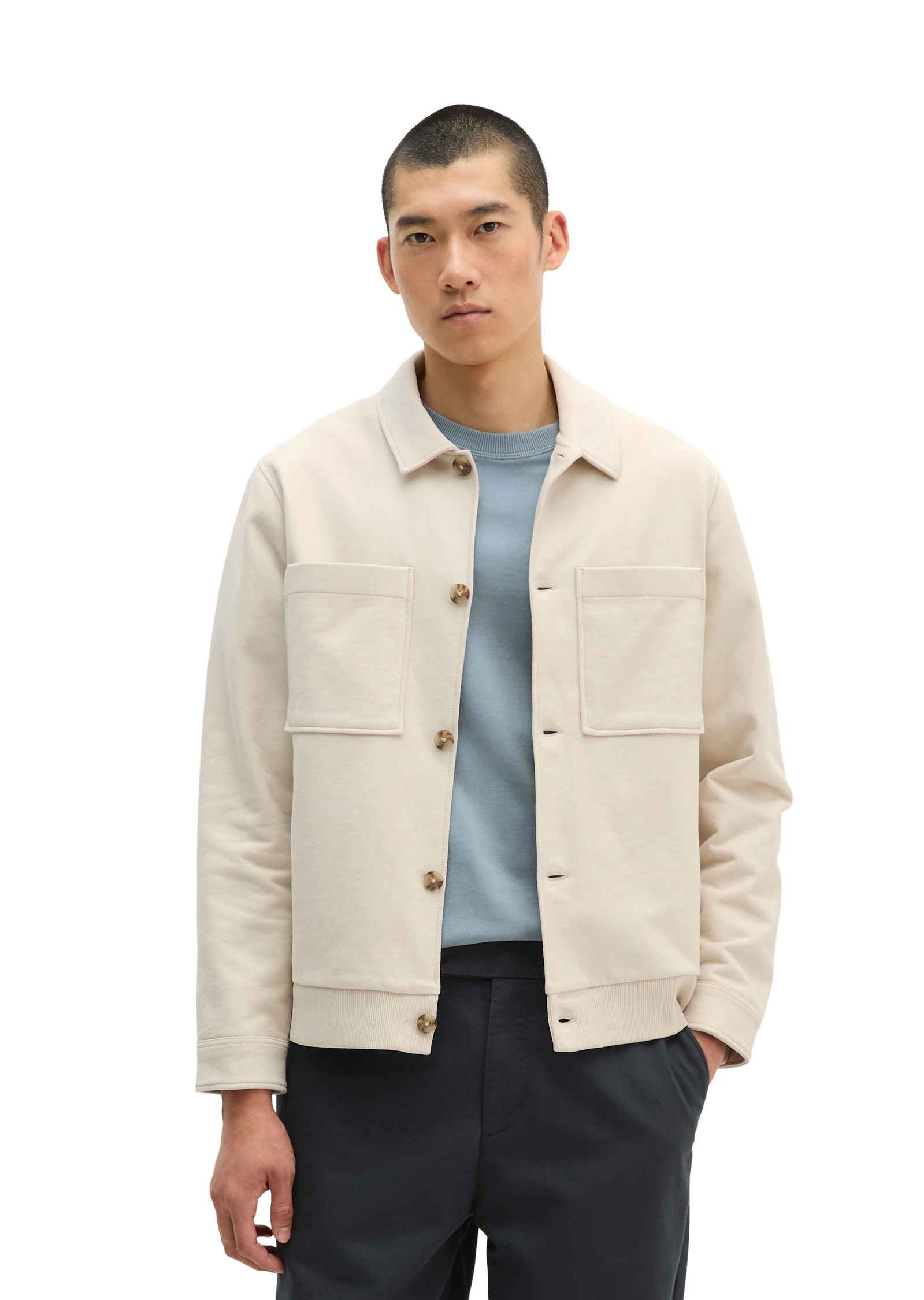 Veste sweat relaxed en coton bio régénéré, MARC O'POLO