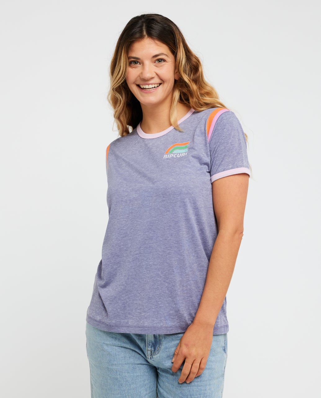 T-shirt SURF Side RINGER, RIP CURL