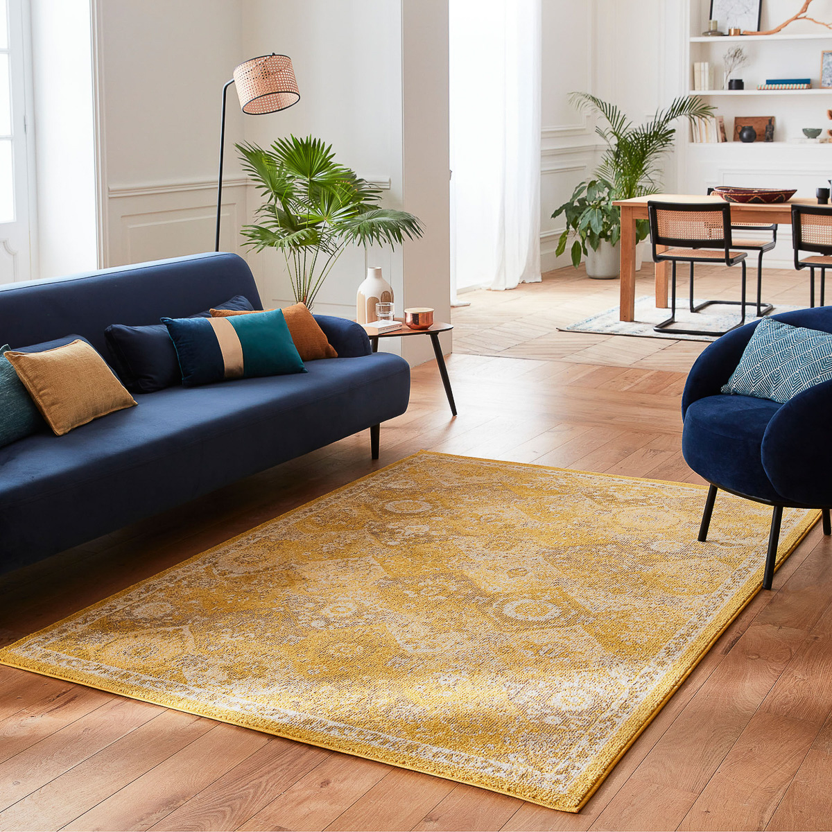 Tapis de salon vintage abstrait ANATOLIA, NAZAR RUGS