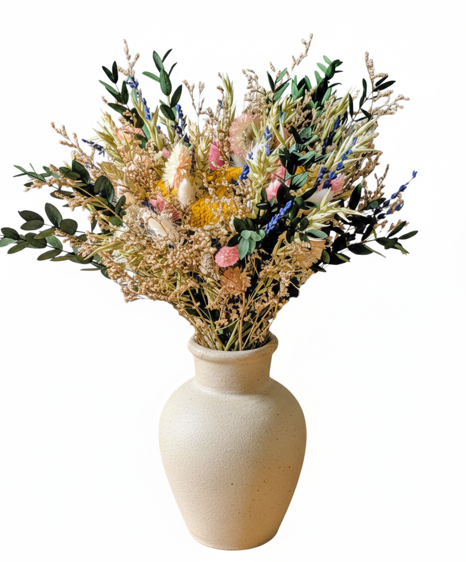Bouquet de fleurs séchées Romane Taille M, RECONCILIATION VEGETALE