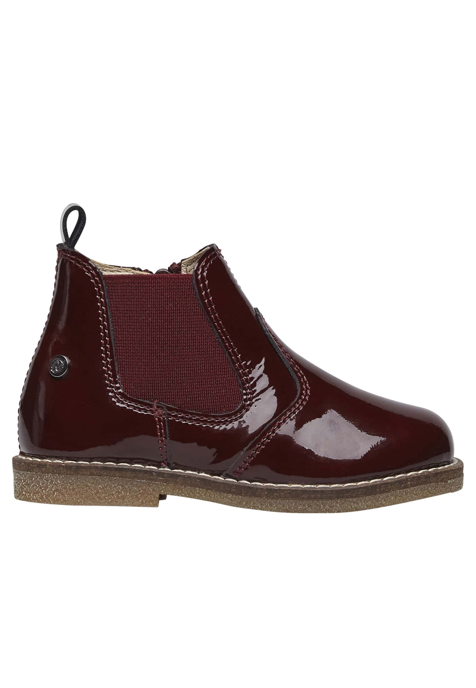Bottes Chelsea En Cuir Verni Avec Glissière Arthur, NATURINO