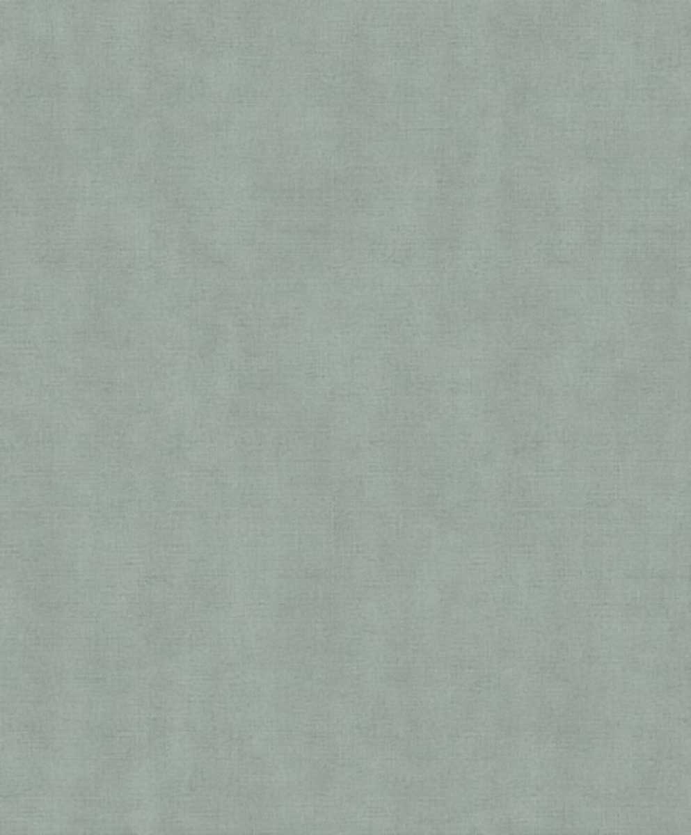Papier peint uni effet toile lin vert céladon, HEXOA