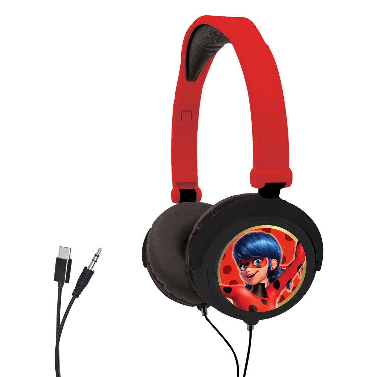 Casque stéréo filaire pliable Miraculous, LEXIBOOK