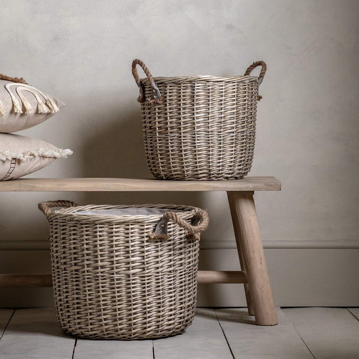 Set of 2 Dolau Round Baskets, ÉDITÉ