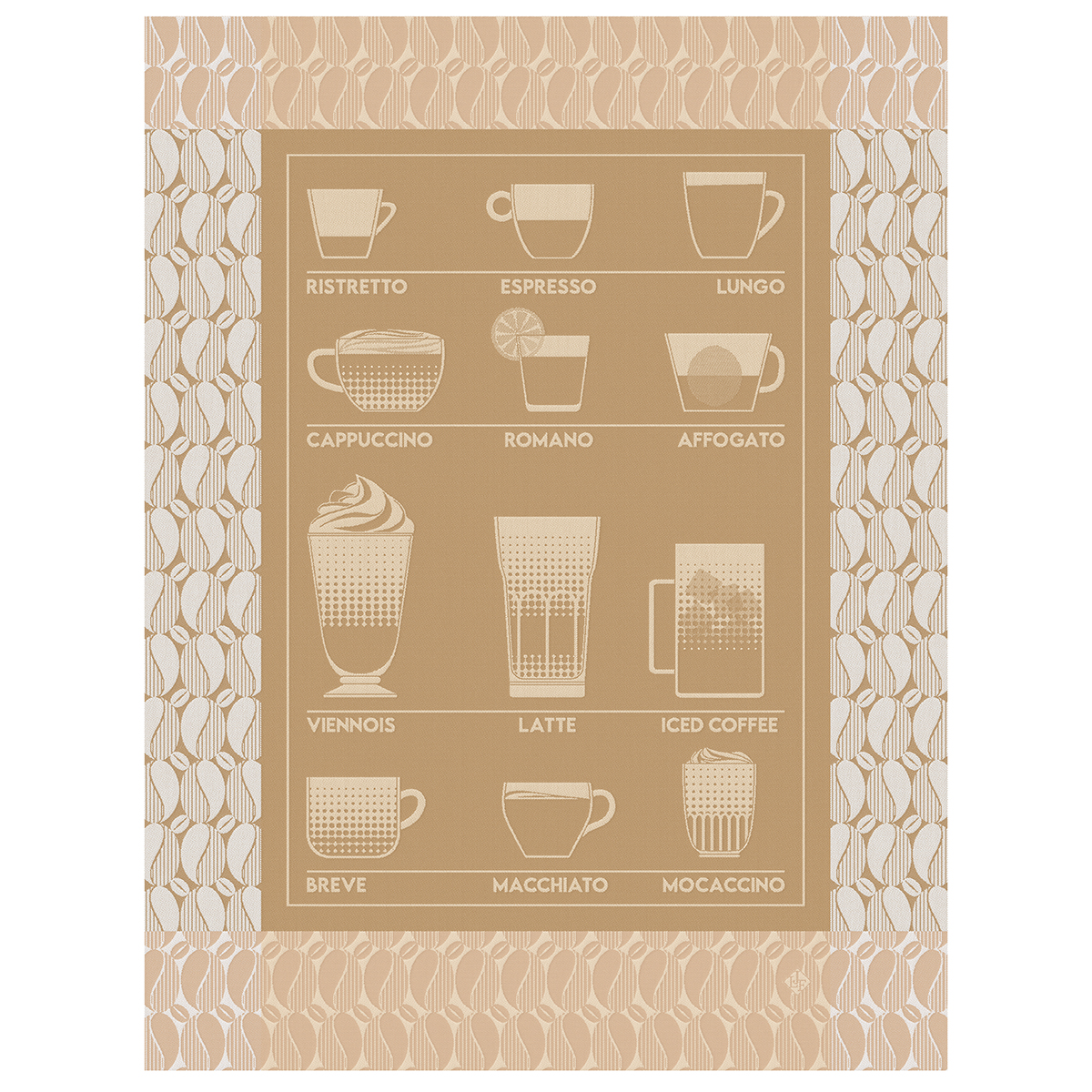 Torchon en Coton, BARISTA, LE JACQUARD FRANCAIS