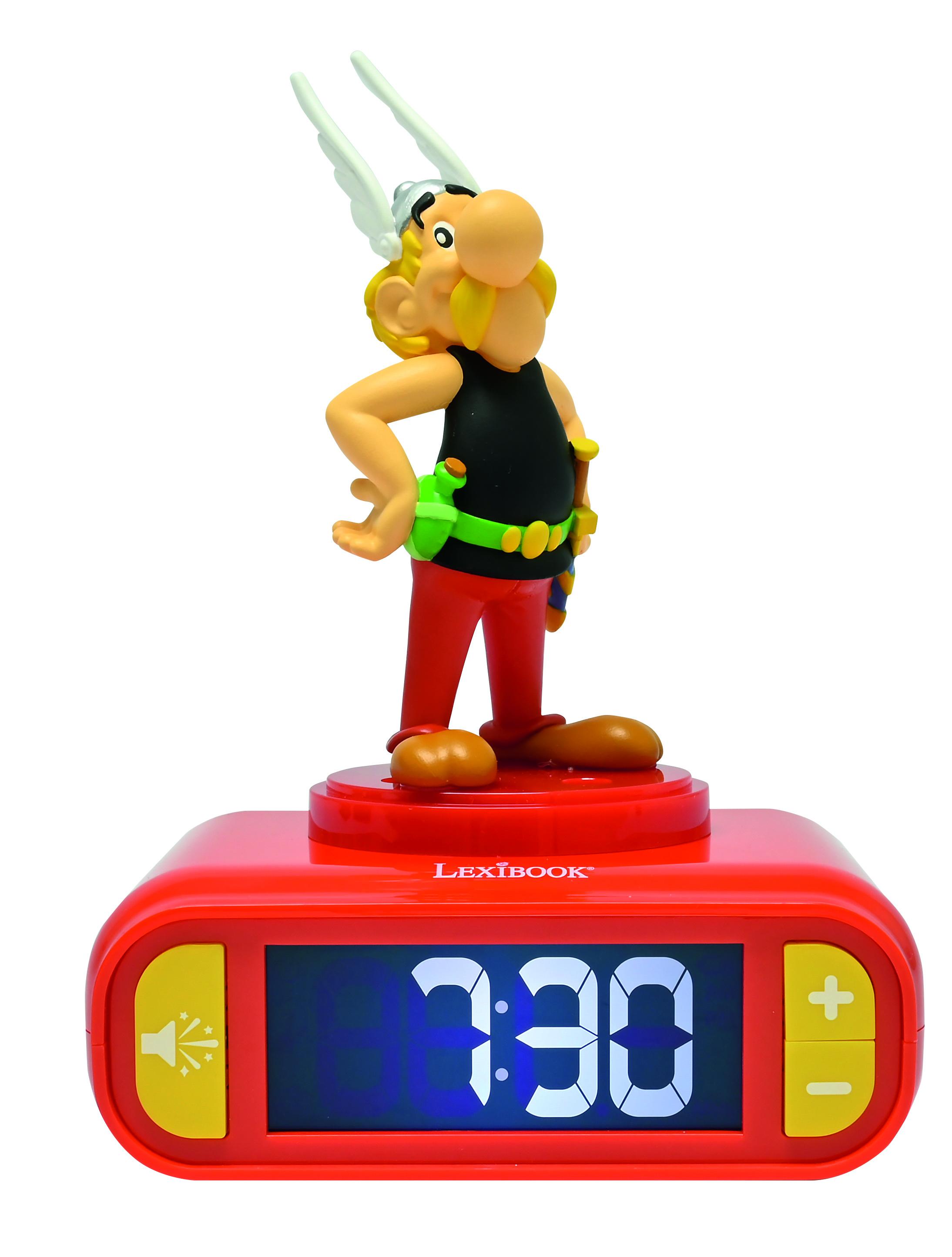 Réveil avec veilleuse Astérix en 3D, LEXIBOOK
