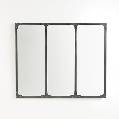 Miroir métal fer industriel 120x100 cm, Lenaig LA REDOUTE INTERIEURS