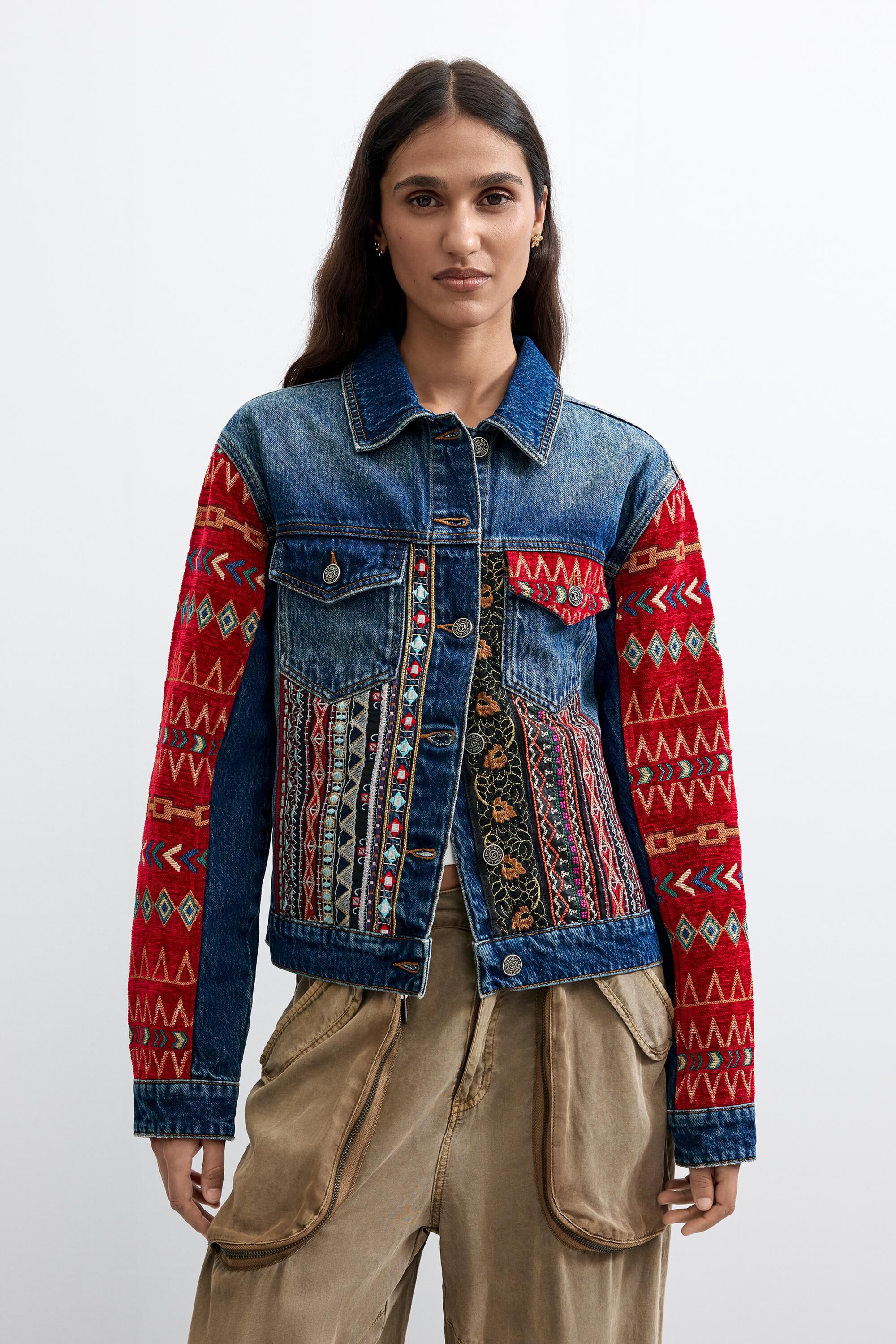 Veste en denim ethnique, DESIGUAL
