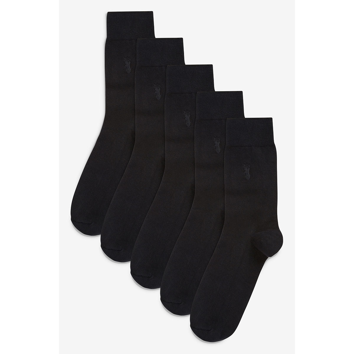 Chaussettes avec cerf brodé, lot de 5, NEXT