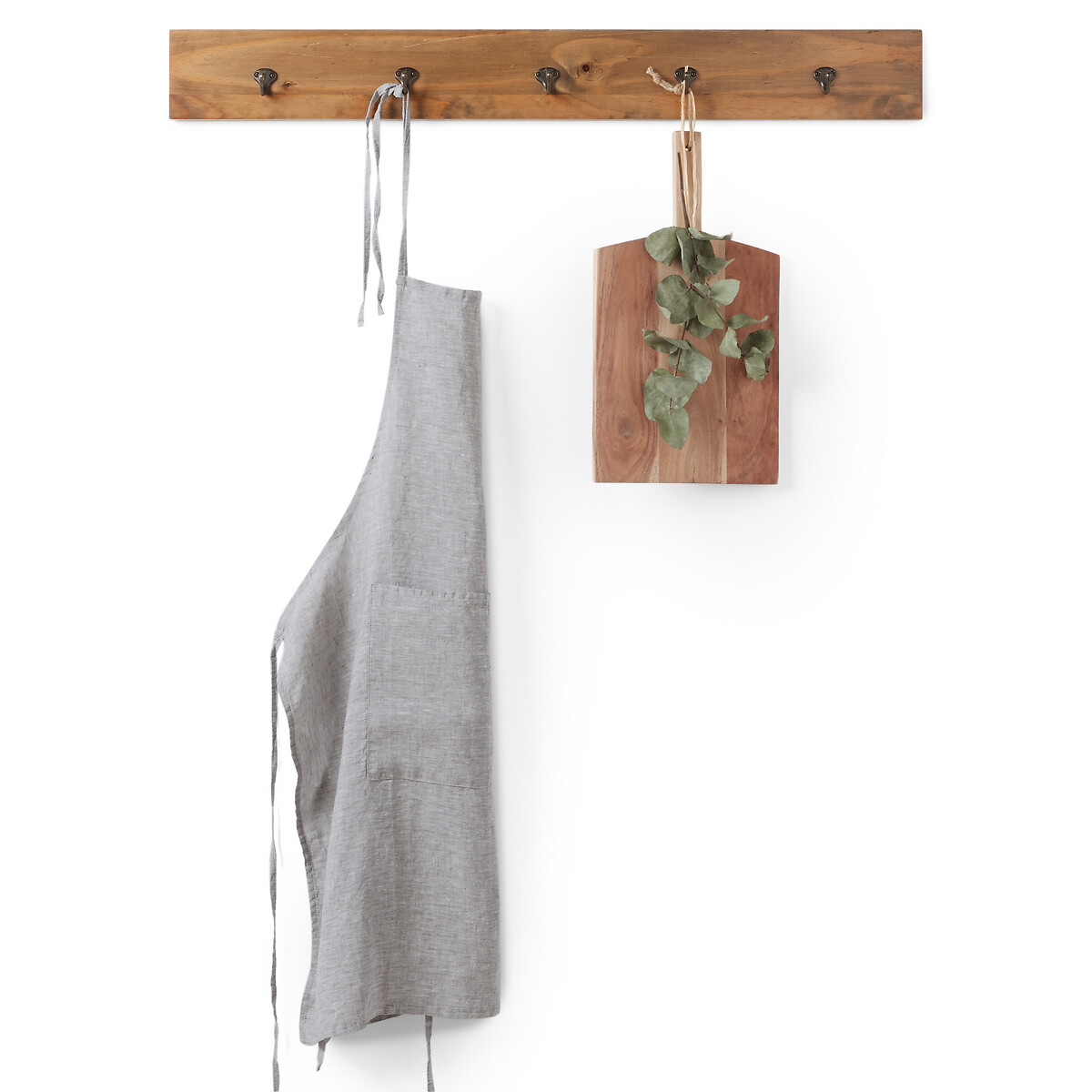 Victorine Washed Linen Chambray Apron