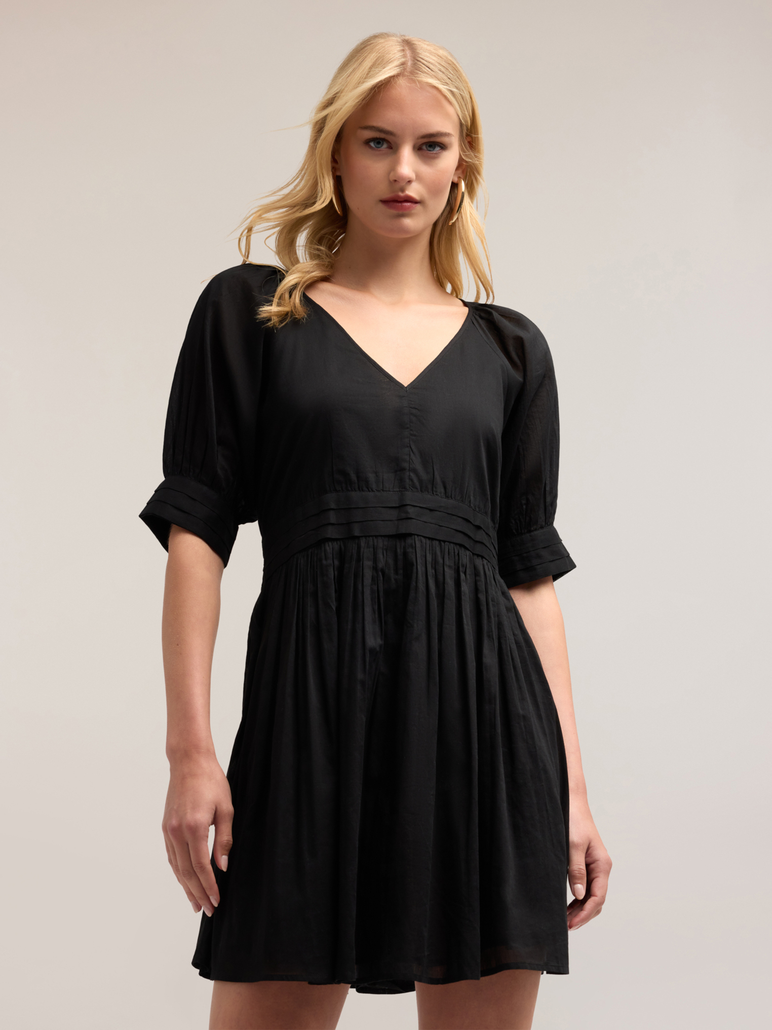 Robe courte en mousseline de coton, MOTIVI