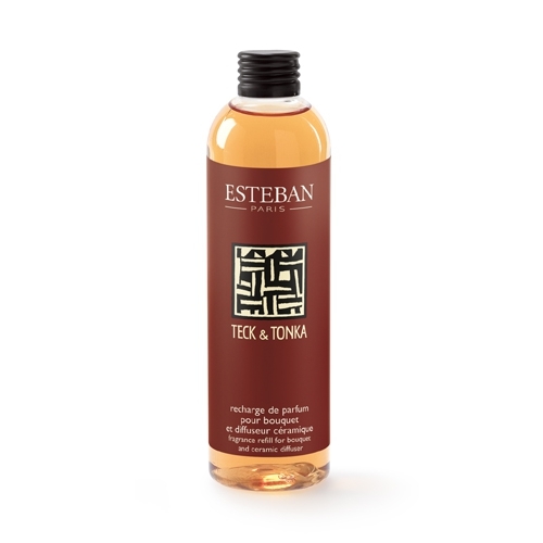 Parfum d'intérieur - Recharge pour bouquet parfumé teck et tonka 250 ml, ESTEBAN