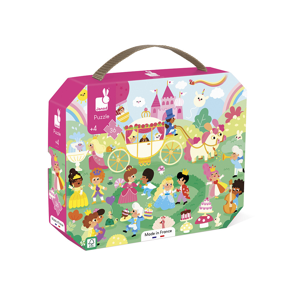 Puzzle Enfant 36 Pièces Thème Princesses, JANOD