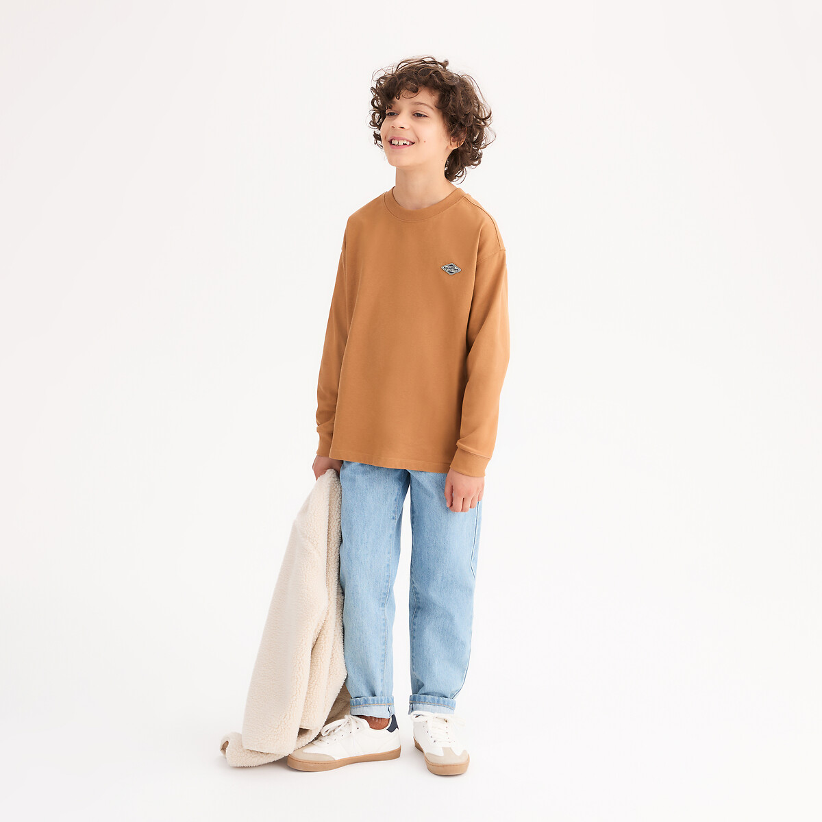T-shirt imprimé manches longues, LA REDOUTE COLLECTIONS