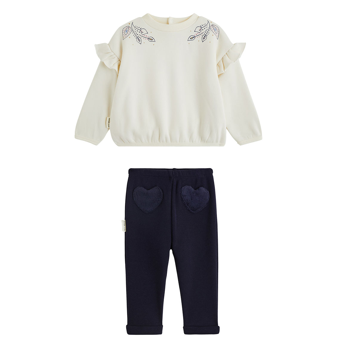 Ensemble bébé sweat et legging en molleton ultra chaud Ilana, PETIT BEGUIN