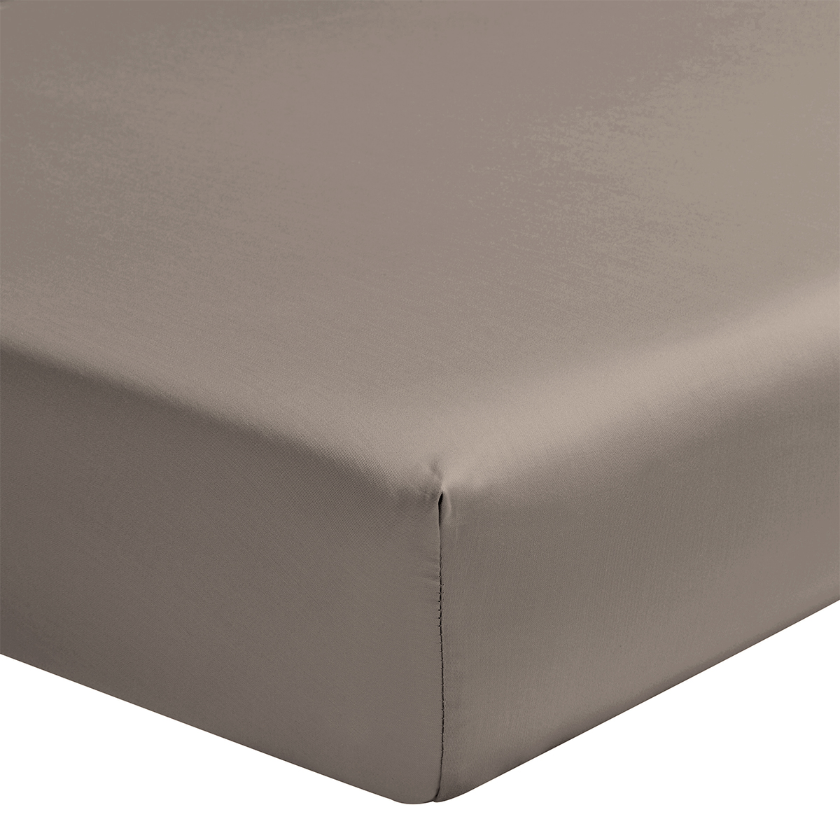 Drap housse uni en satin de coton bio, bonnet de 30cm, TEOPHILE, ALEXANDRE TURPAULT
