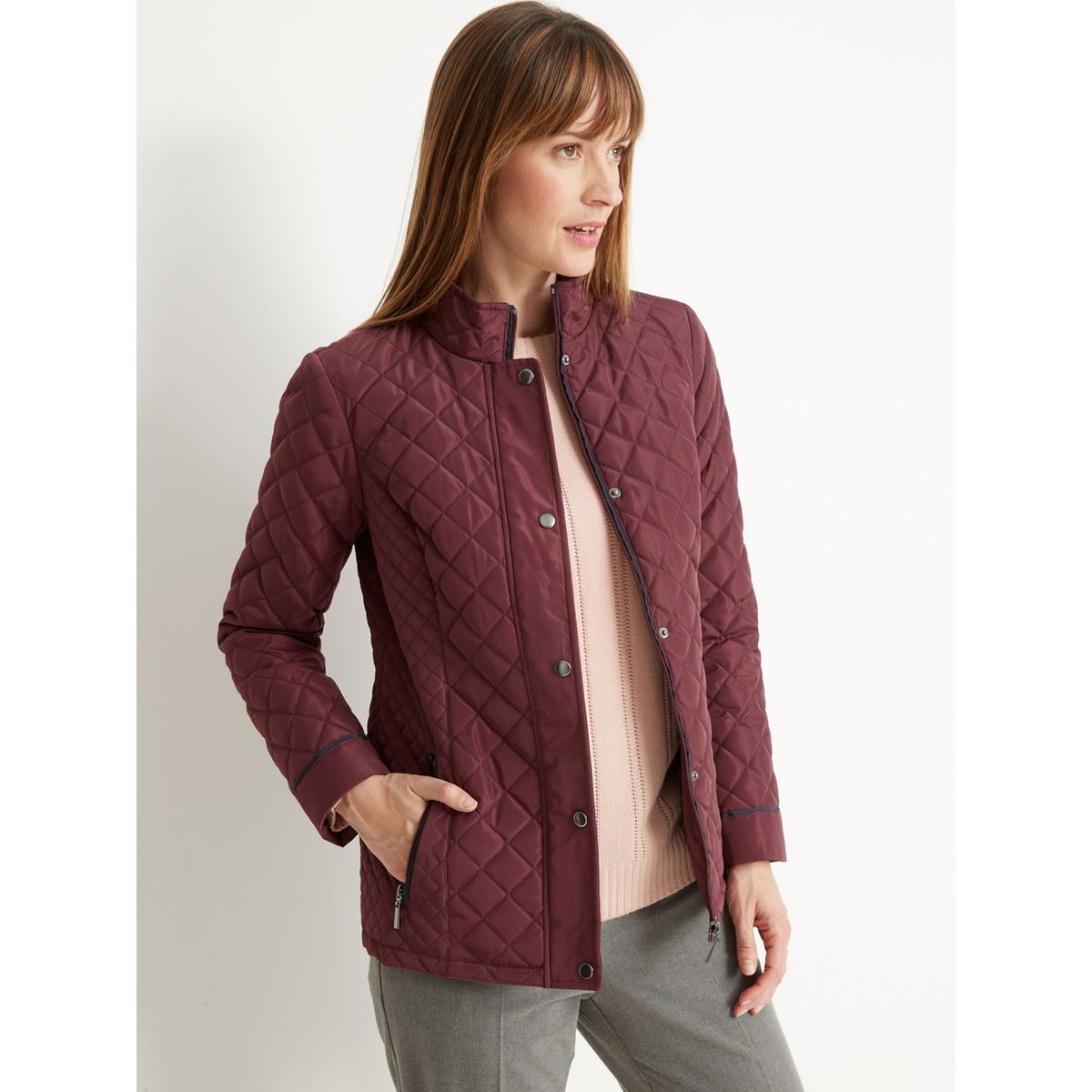 Manteau discount prune femme