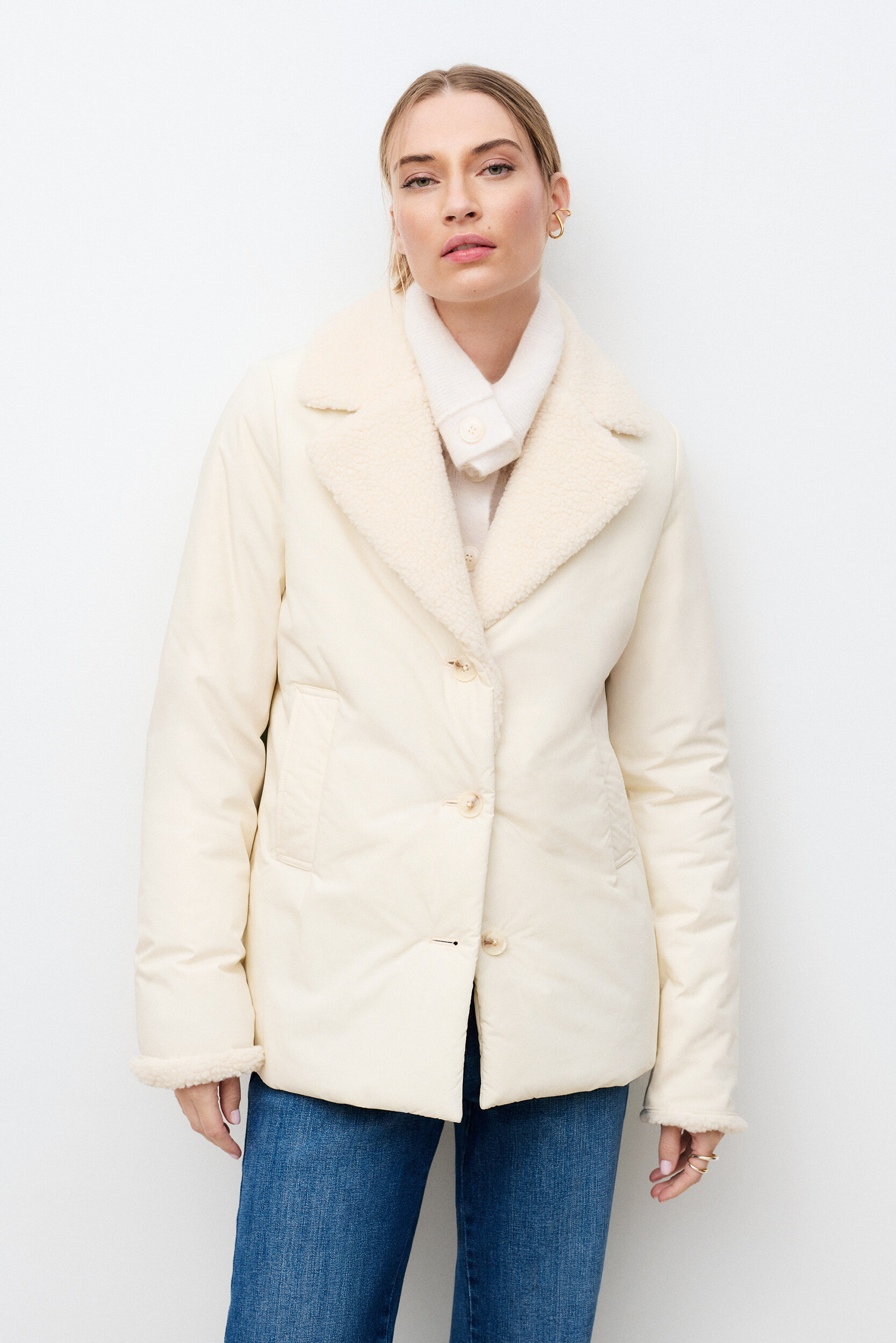 Manteau droit court GALET, CAROLL