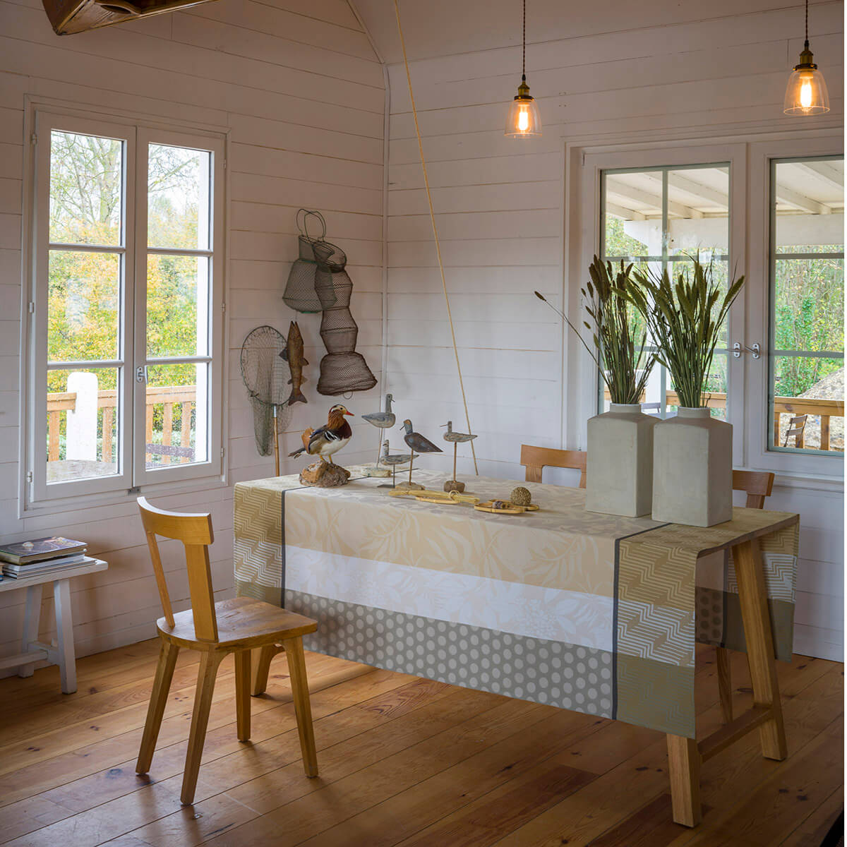 Nappe enduite en Coton, NATURE URBAINE, LE JACQUARD FRANCAIS