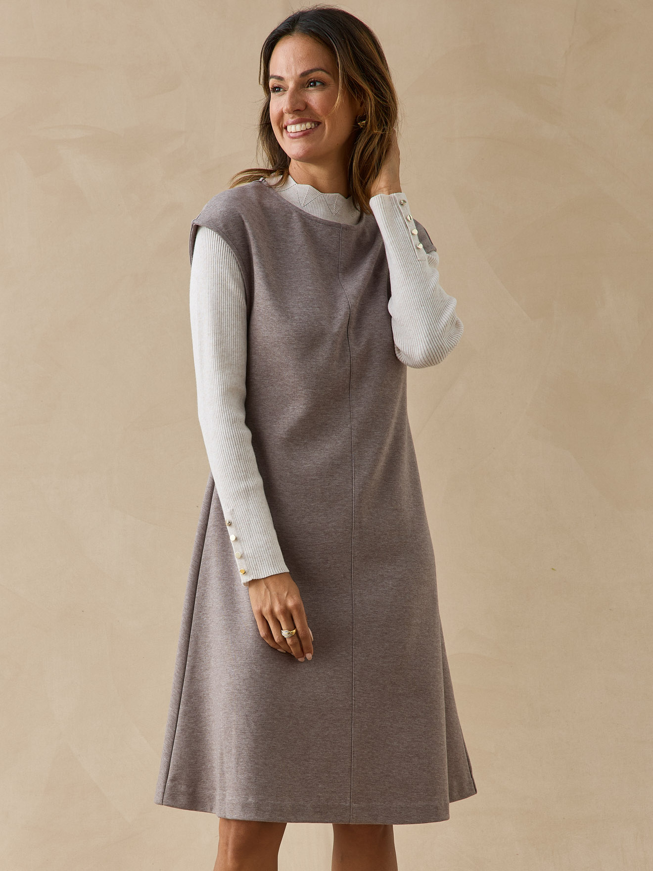 Robe ample sans manches col rond, DAXON