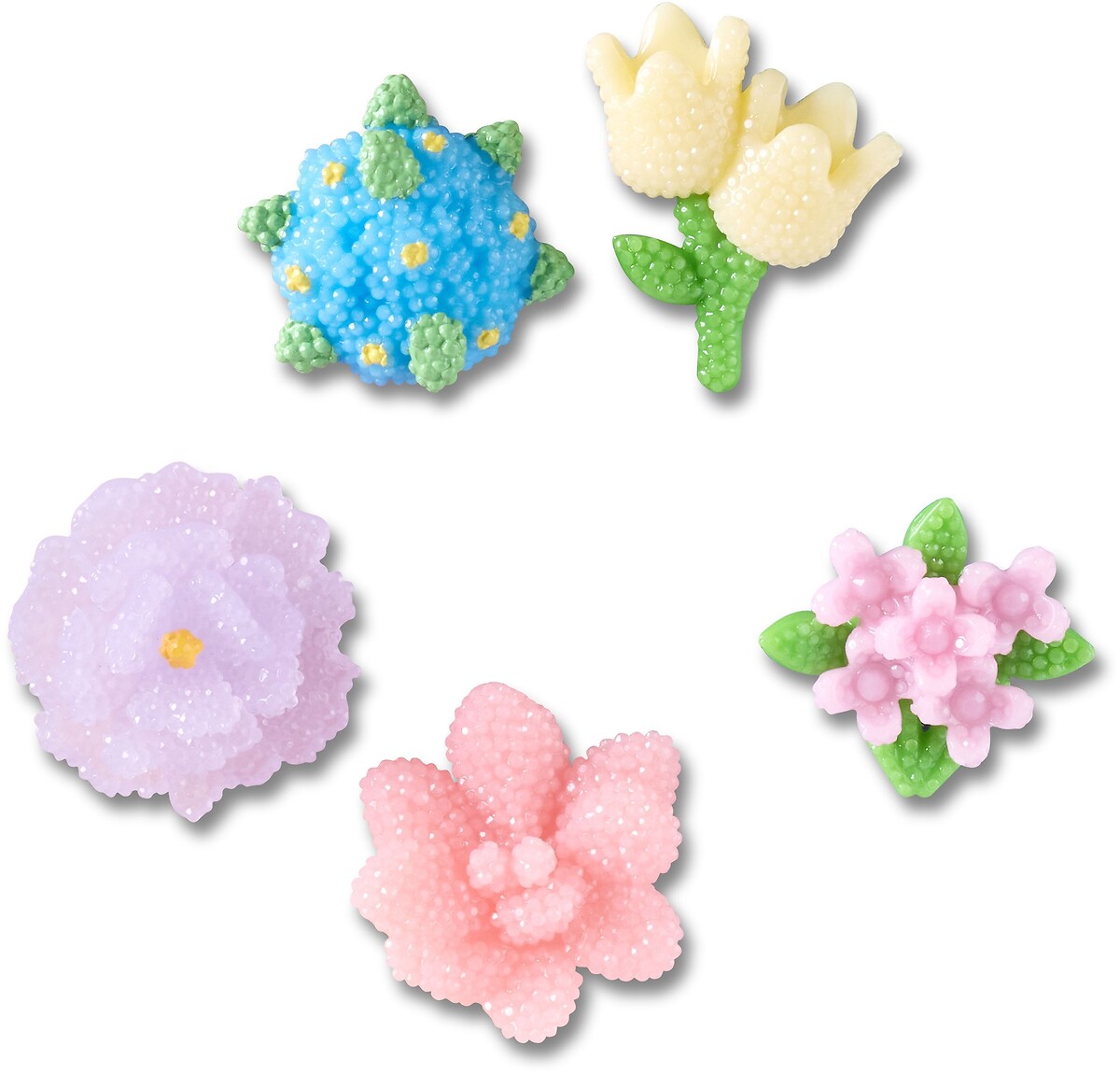 Lot de 5 Jibbitz Beaded Flowers, CROCS
