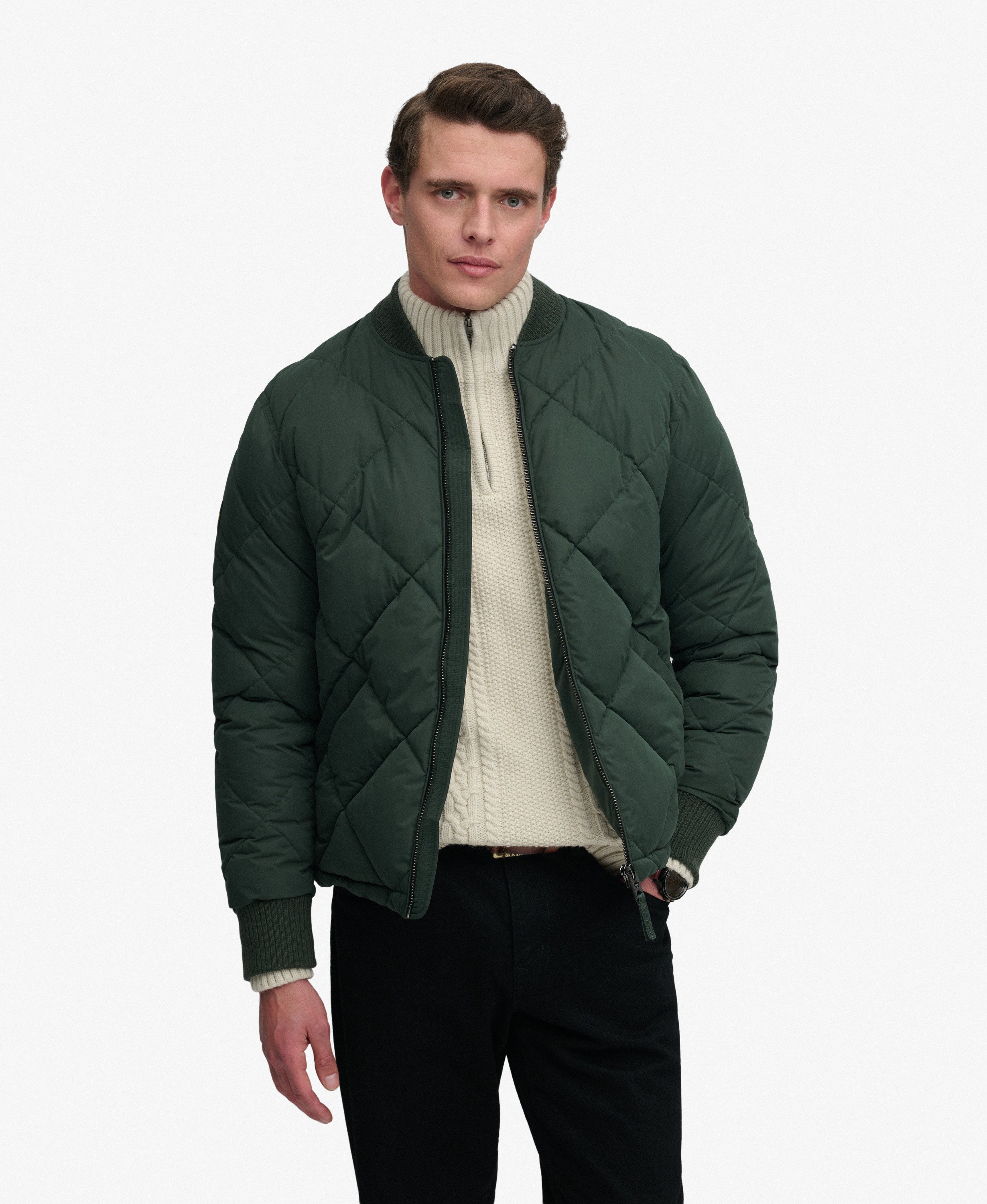 Veste Matelassée en Losanges, SUPERDRY