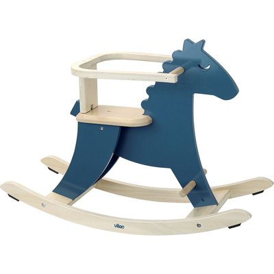 Hudada cheval à bascule bleu avec arceau VILAC
