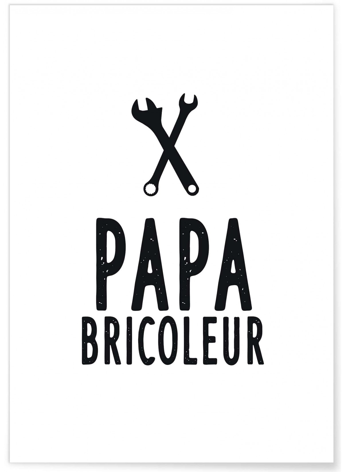 Affiche 'Papa bricoleur', L'AFFICHERIE