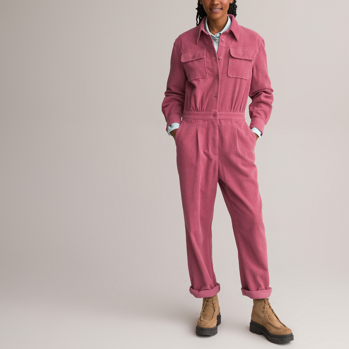 Combinaisons pantalons utilitaires pastel pour femme