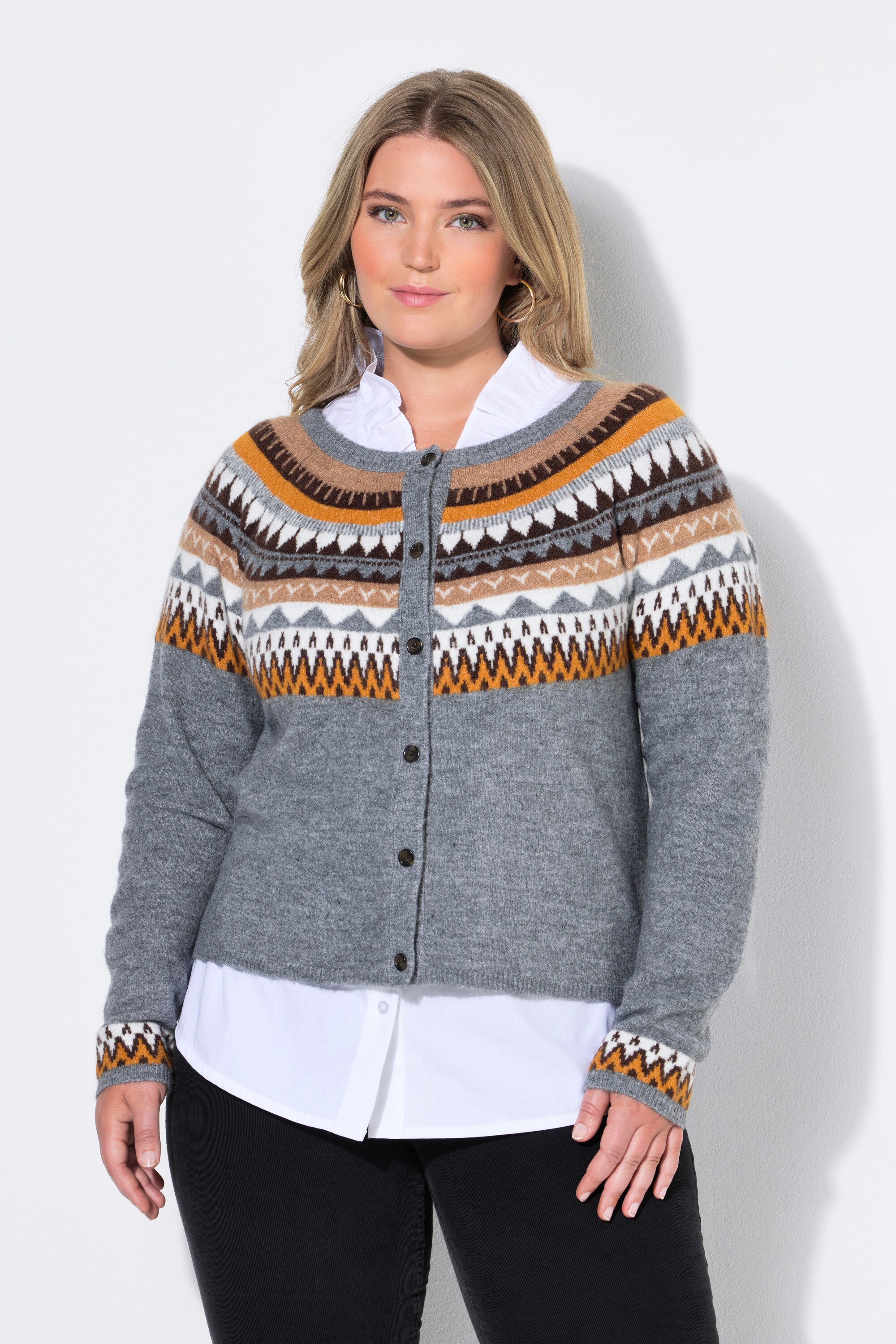 Cardigan norvégien, coupe Slim Fit, ULLA POPKEN
