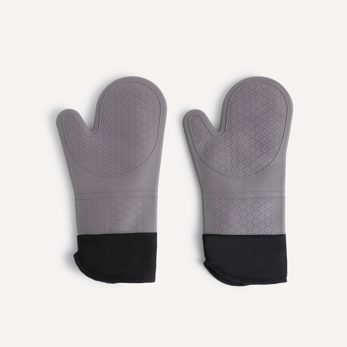 Lot de 2 gants en silicone grilly ii gris El Corte Ingles