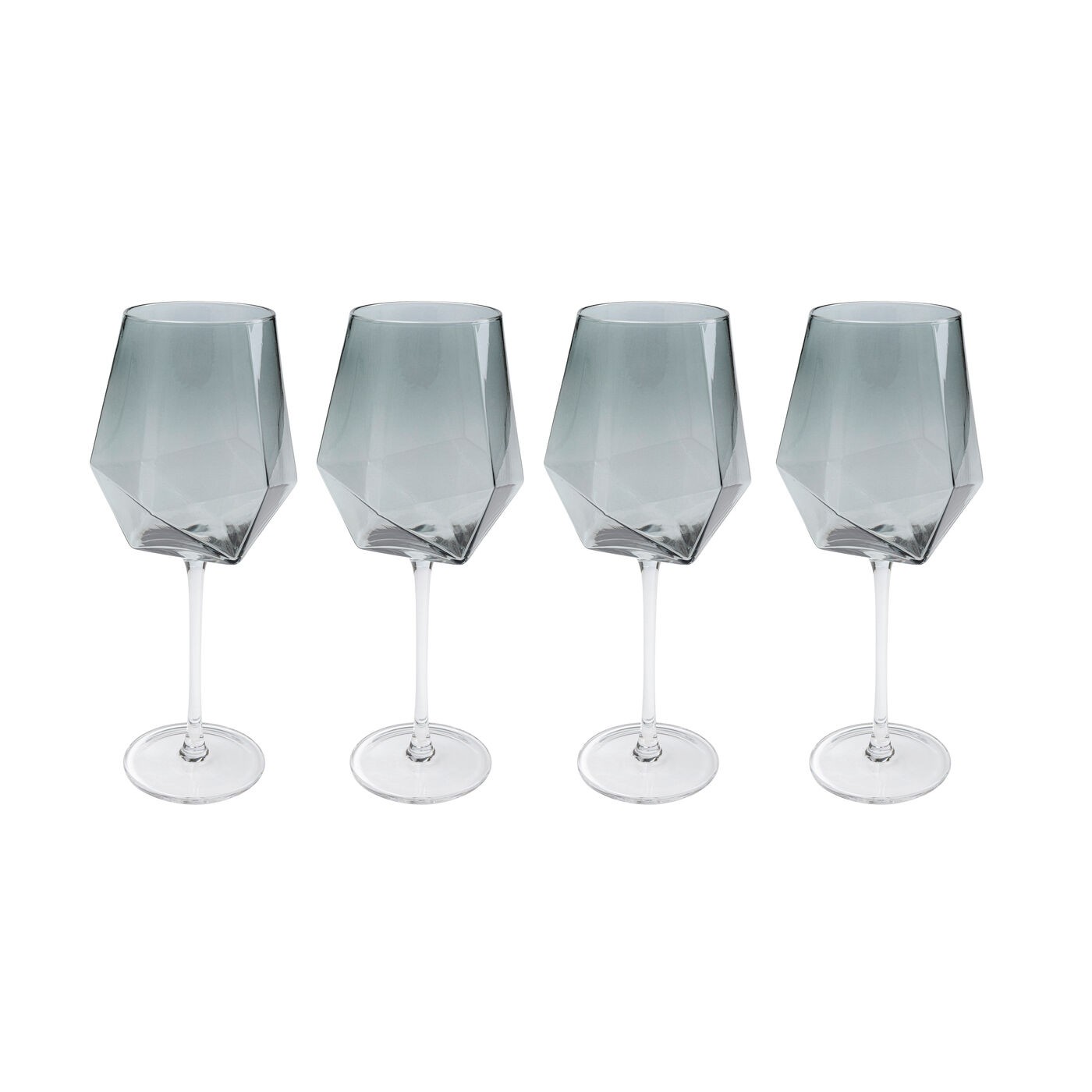 Lot de 4 verres à vin, DIAMOND, KARE DESIGN