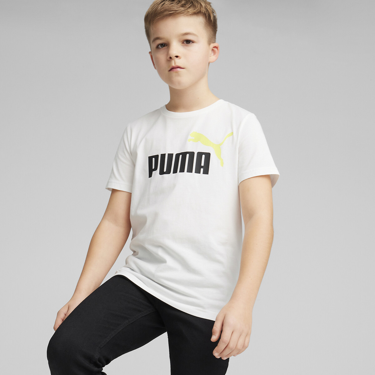 Puma logo deals shirt