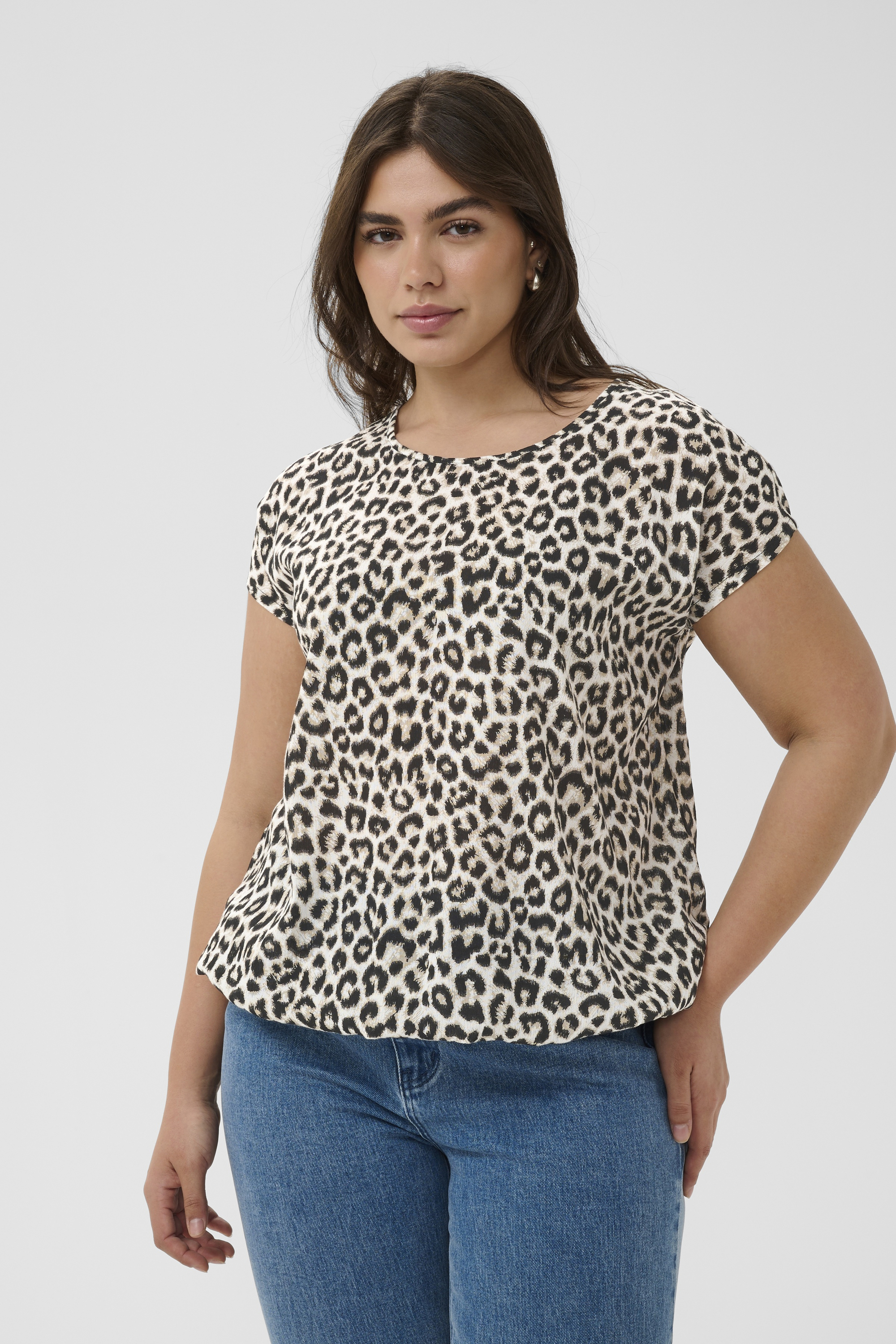 Blouse à manches courtes, KAFFE CURVE