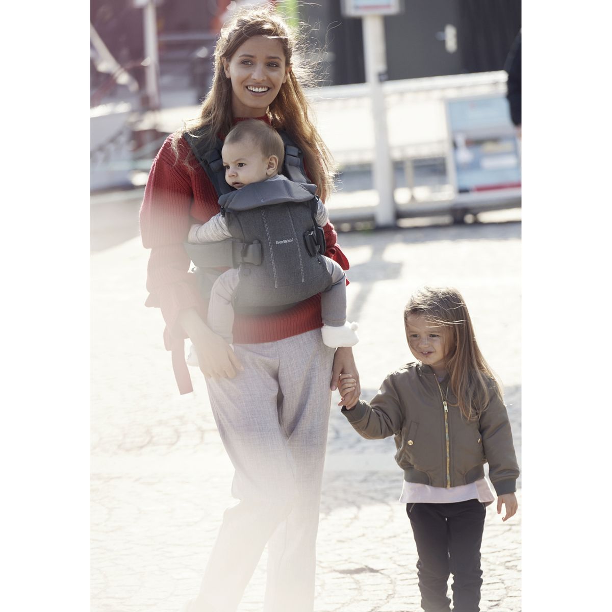 Porte Bebe One Coton Gris Denim Babybjorn La Redoute