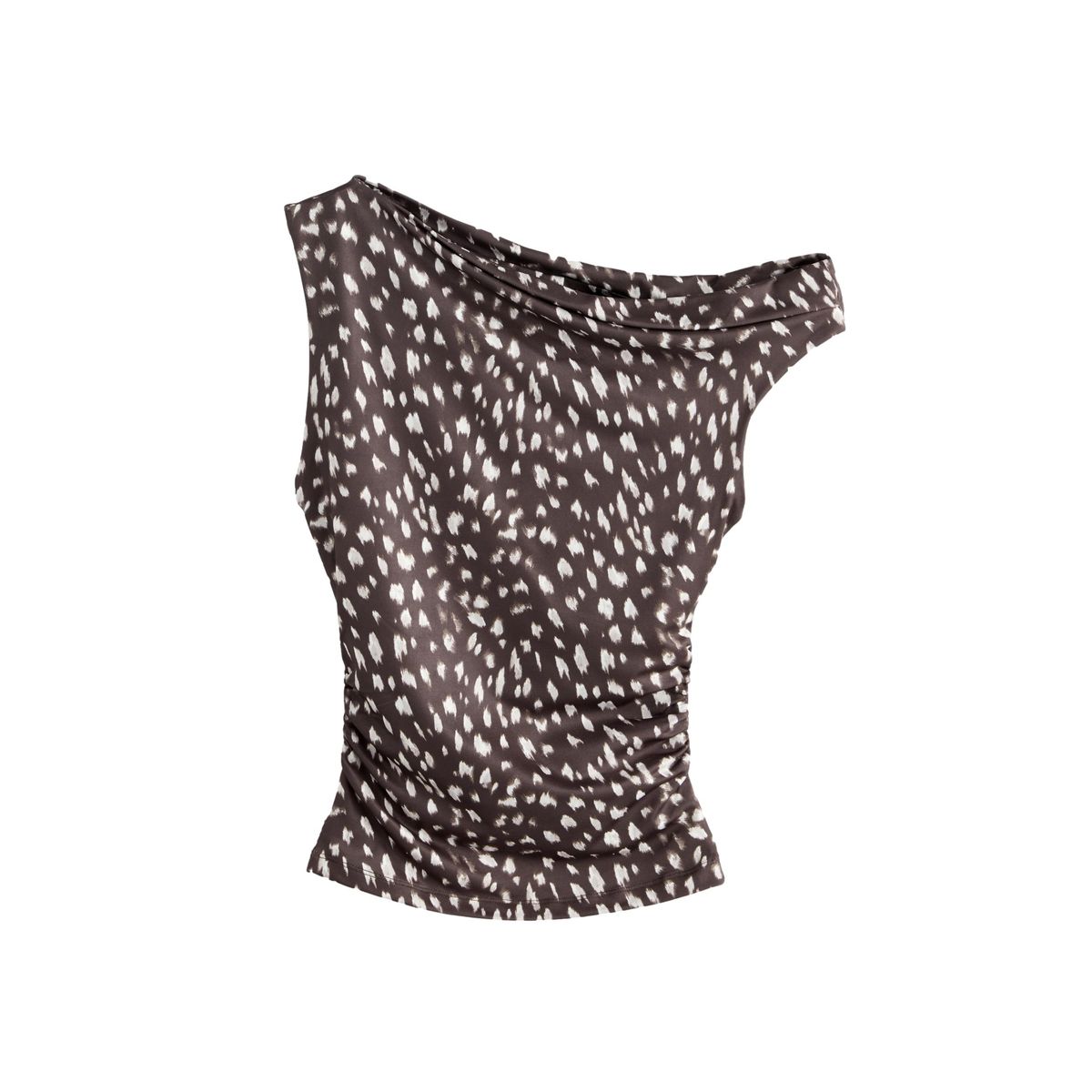 Top sans manches soyeux asymétrique doux, NEXT