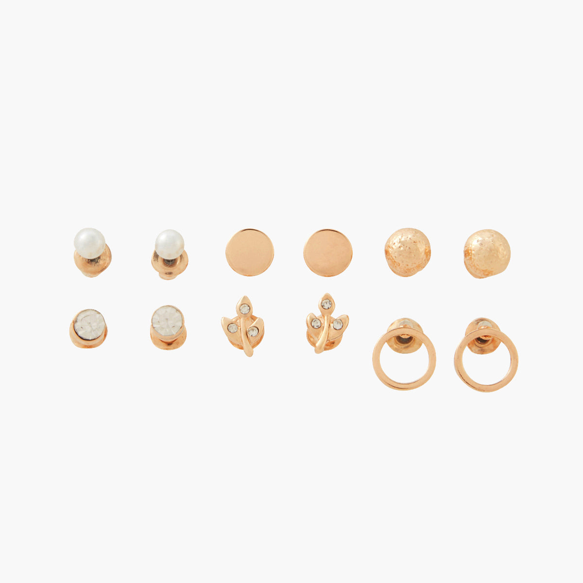Set de 6 paires de puces d'oreilles assorties, BALABOOSTE