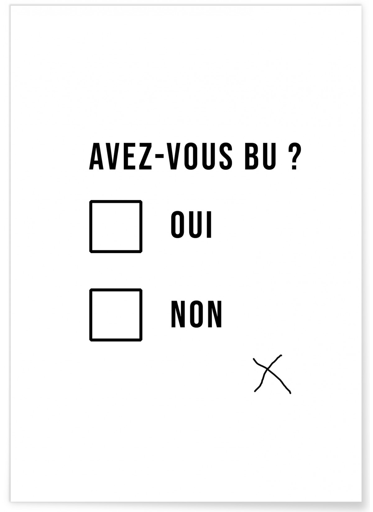 Affiche 'Avez-vous bu ?', L'AFFICHERIE