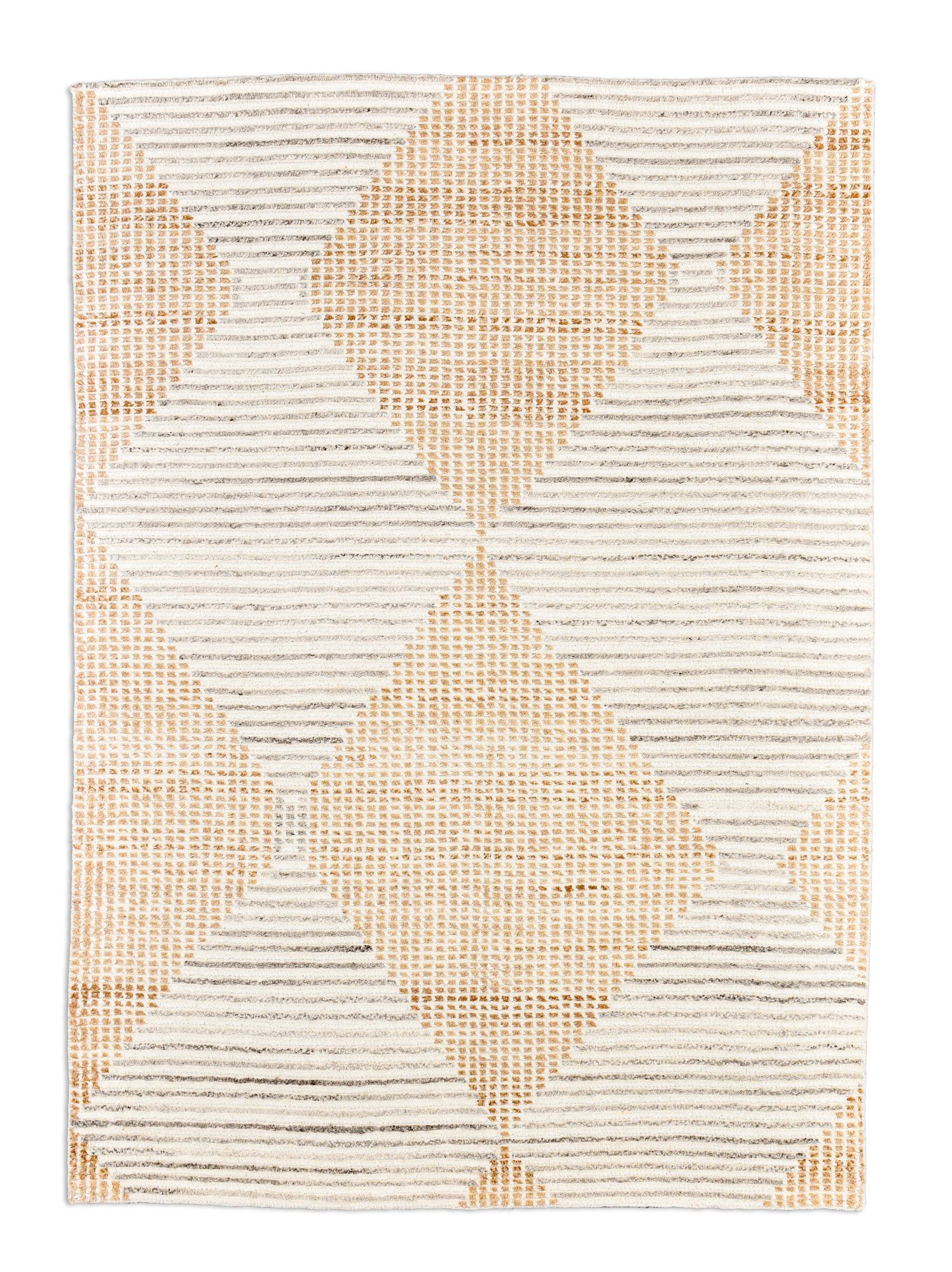 Tapis Vintage Berber noué main, géométrique, THEKO