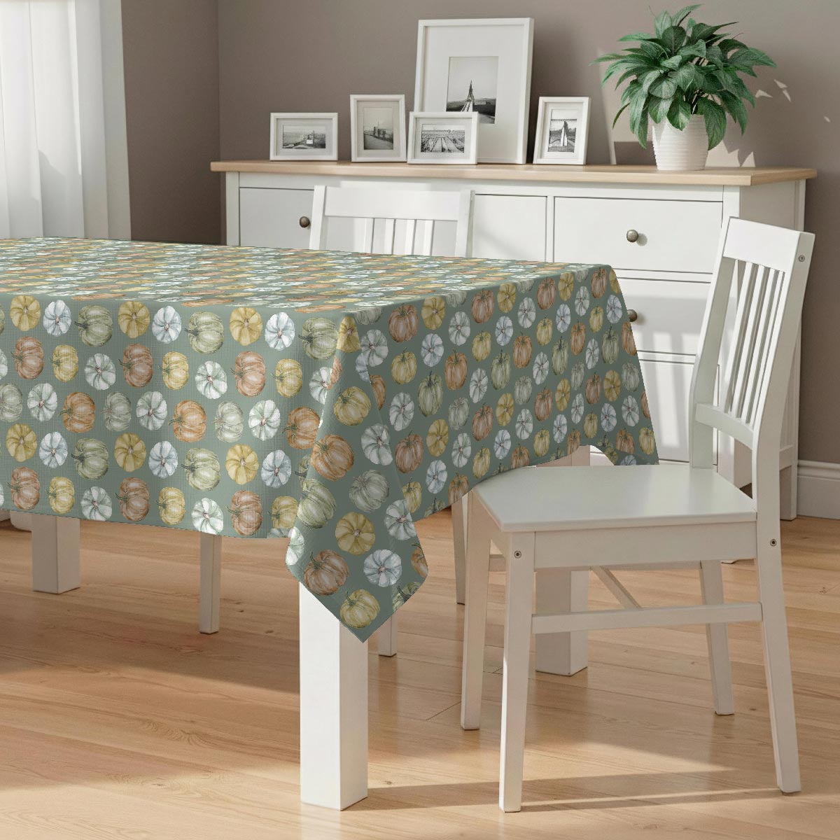 Nappe anti-taches Pumpkin verde - coton 100% -, NAF NAF HOME