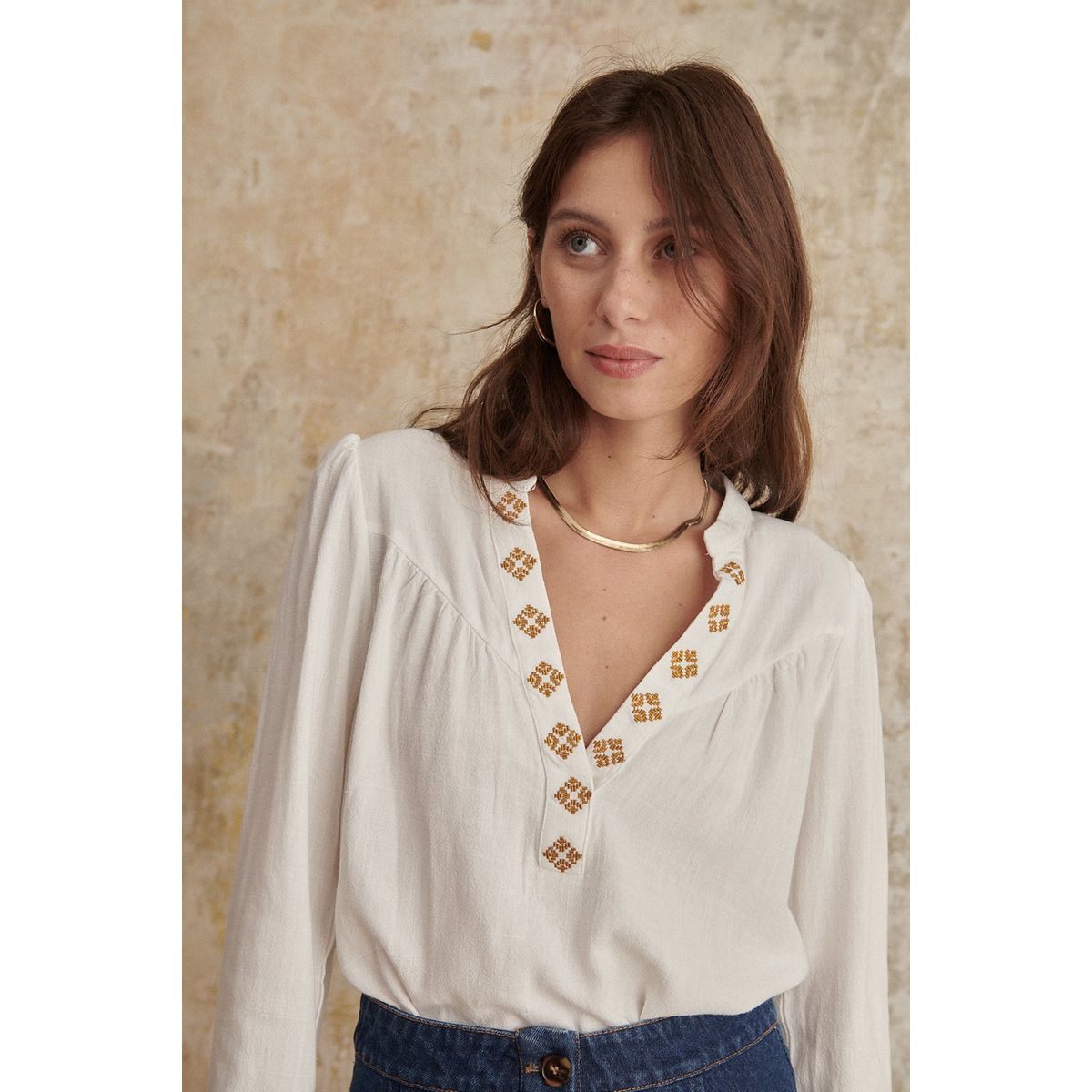 La redoute blouse online blanche