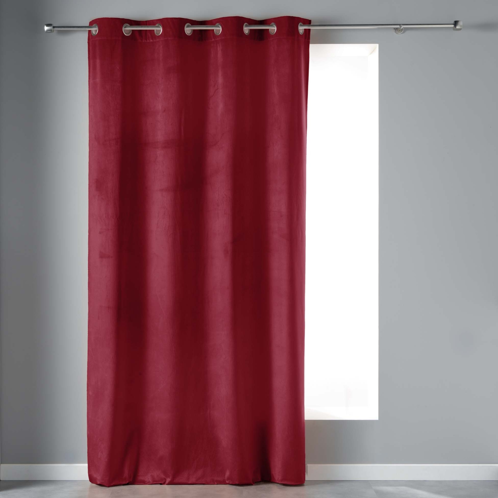 Rideau tamisant en velours ras, DOUCEUR D'INTÉRIEUR