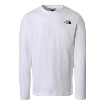 Red Box Cotton T-Shirt with Long Sleeves THE NORTH FACE