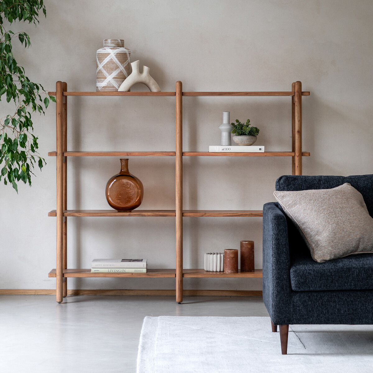 chico-deco♡ Chico 4 door acacia wood sideboard, natural, Édité | La Redoute