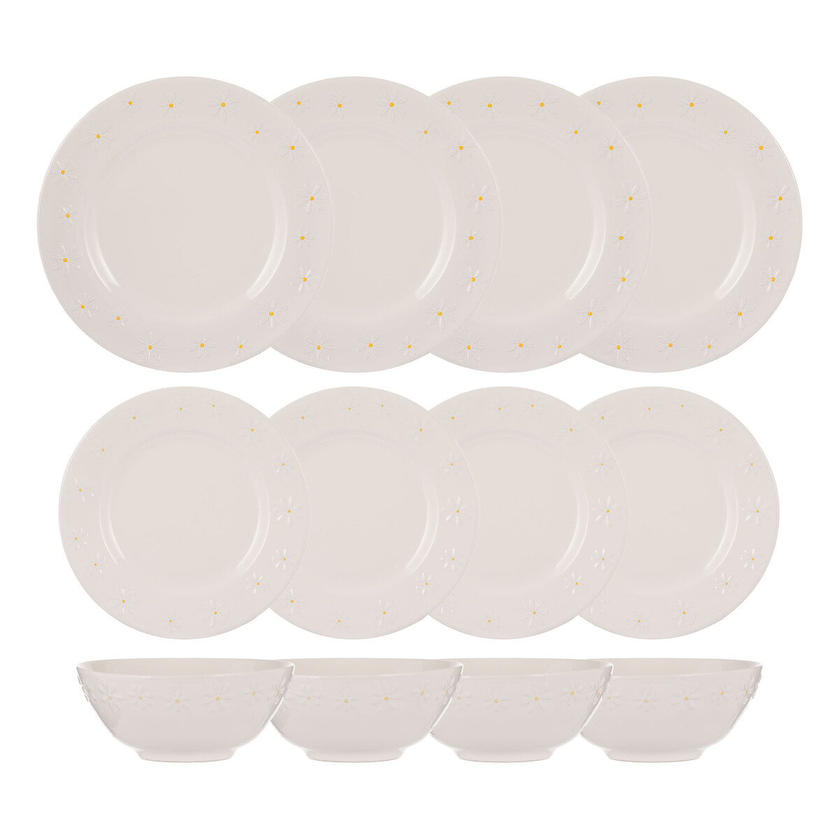 12-Piece Daisy Dinner Set, PRICE & KENSINGTON
