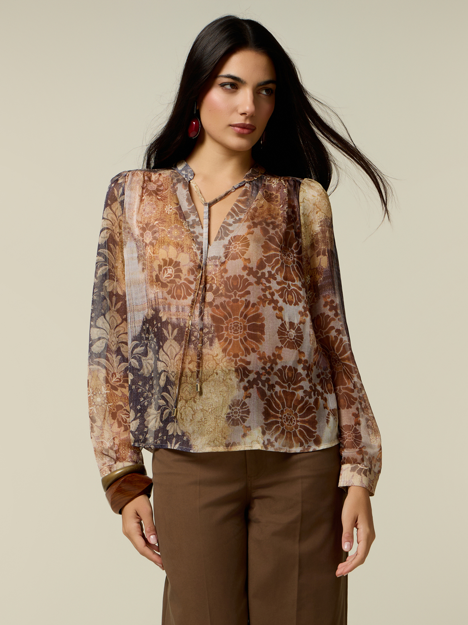 Blouse avec nœud, OLTRE