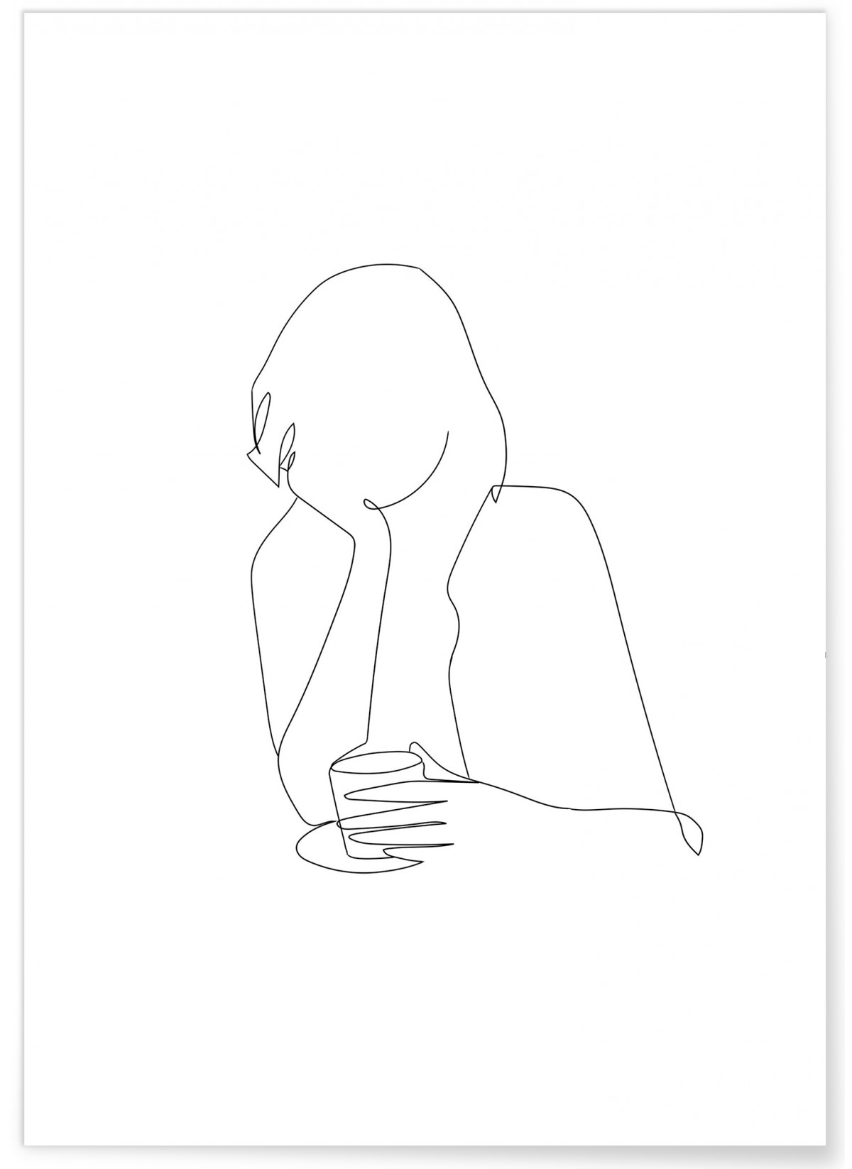 Affiche Line Art Women 8, L'AFFICHERIE