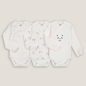 Pack of 3 Bodysuits in Organic Cotton LA REDOUTE COLLECTIONS image