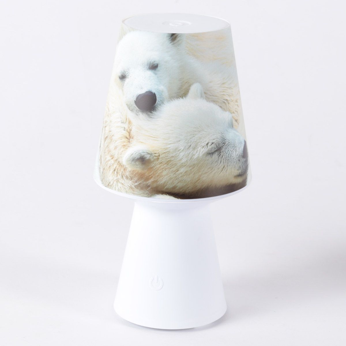 Lampe nomade imprimé ours 12 x 22 cm