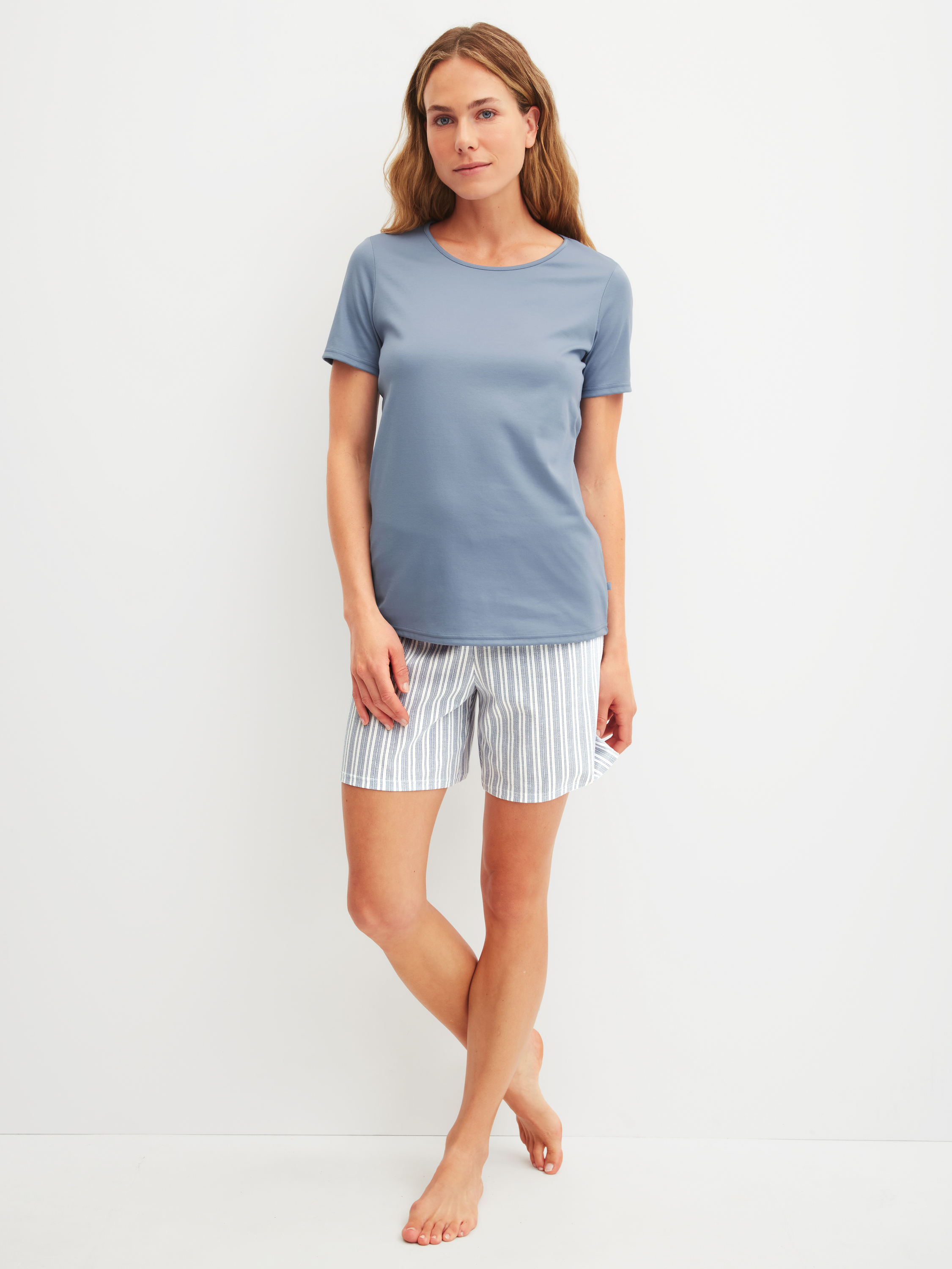 Pyjama court manches courtes Coton STRIPED DREAMS, CALIDA